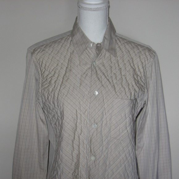 COMME des GARCONS Quilted & Check Button Shirt S - Picture 2 of 5